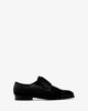 Men's blucher shoes in black croc