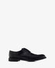 Mens black leather lace-up shoes