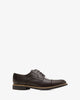 Brown leather lace-up shoes