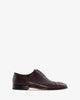 Oxford style shoes in burgundy-brown leather