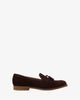 Mokassin aus braunem rauleder - made in spain -