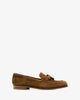 Mokassin aus hellbraunem rauleder - made in spain -