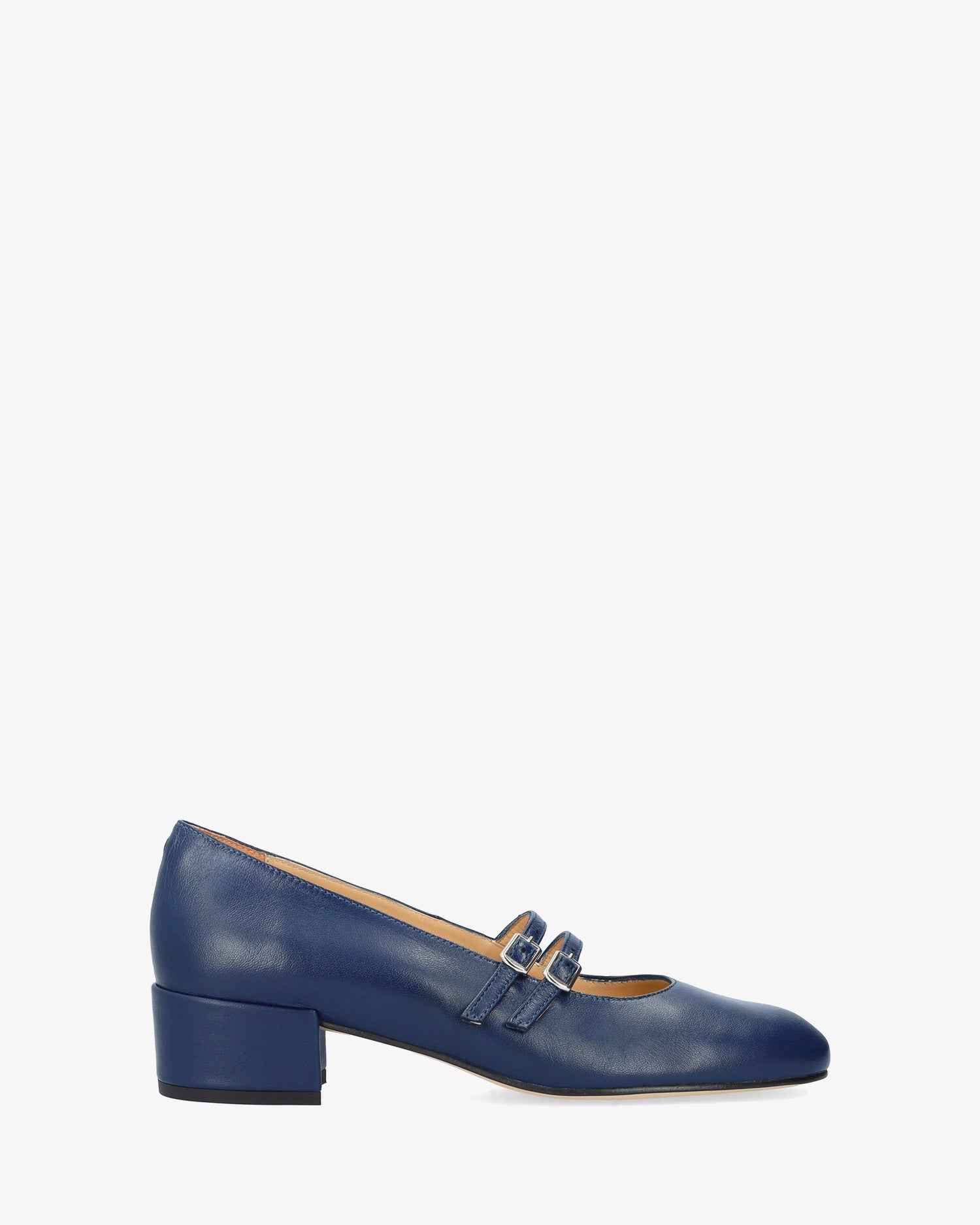 Navy leather heeled shoe 44 Navy leather heeled shoe 44