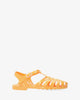 Peach-coloured plastic water sandals