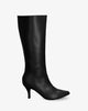 Mittelhohe mid calf stiefel in schwarz