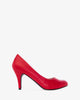 Scarpe décolleté retrò in soft rosso