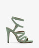 Sandales en soft vert menthe à lanières