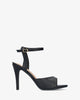 Black soft color high-heeled sandals
