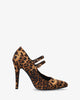Salón mary jane en estampado leopardo