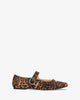 Bailarina mary jane plana en soft leopardo