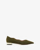 Loafer aus olivem raulederleder mit gewelltem rand - made in spain -
