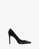 Talons aiguille cuir noir