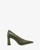 Stilettos in kaki leather