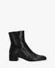 Bottines en cuir noir