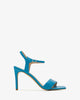 Sandales en cuir bleu