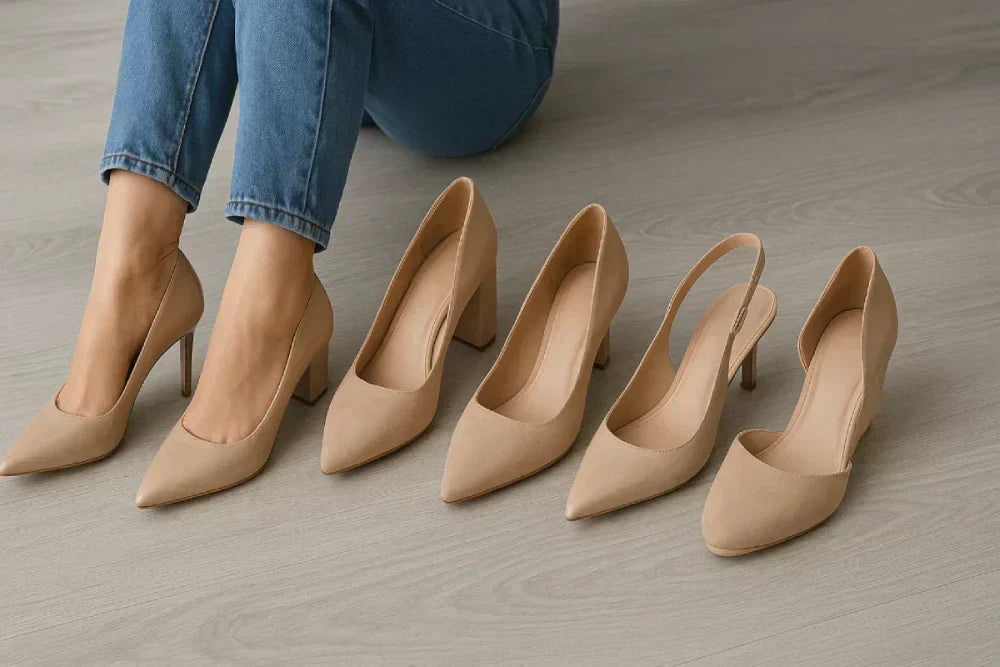 Tipos de tacones según su altura y forma