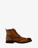 Bottines en cuir marron