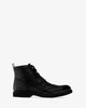 Bottines en cuir noir