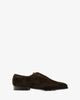 Elegante herrenschuhe aus braunem rauleder - made in spain -