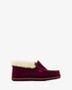 Bourdeaux red ankle high slippers