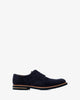 Oxford shoes in navy genuine split leather