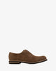 Chaussures en croûte de cuir marron