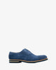 Chaussures en croûte de cuir bleu