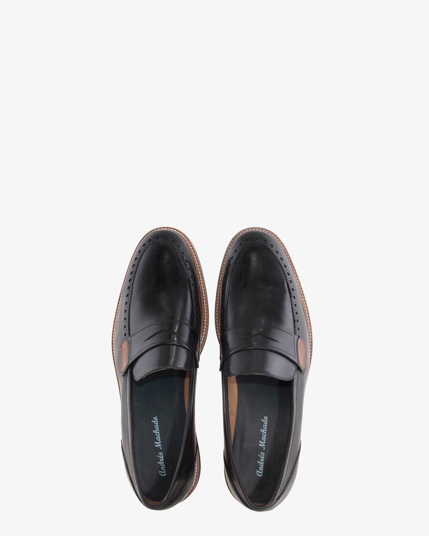 Mocasines en piel negro