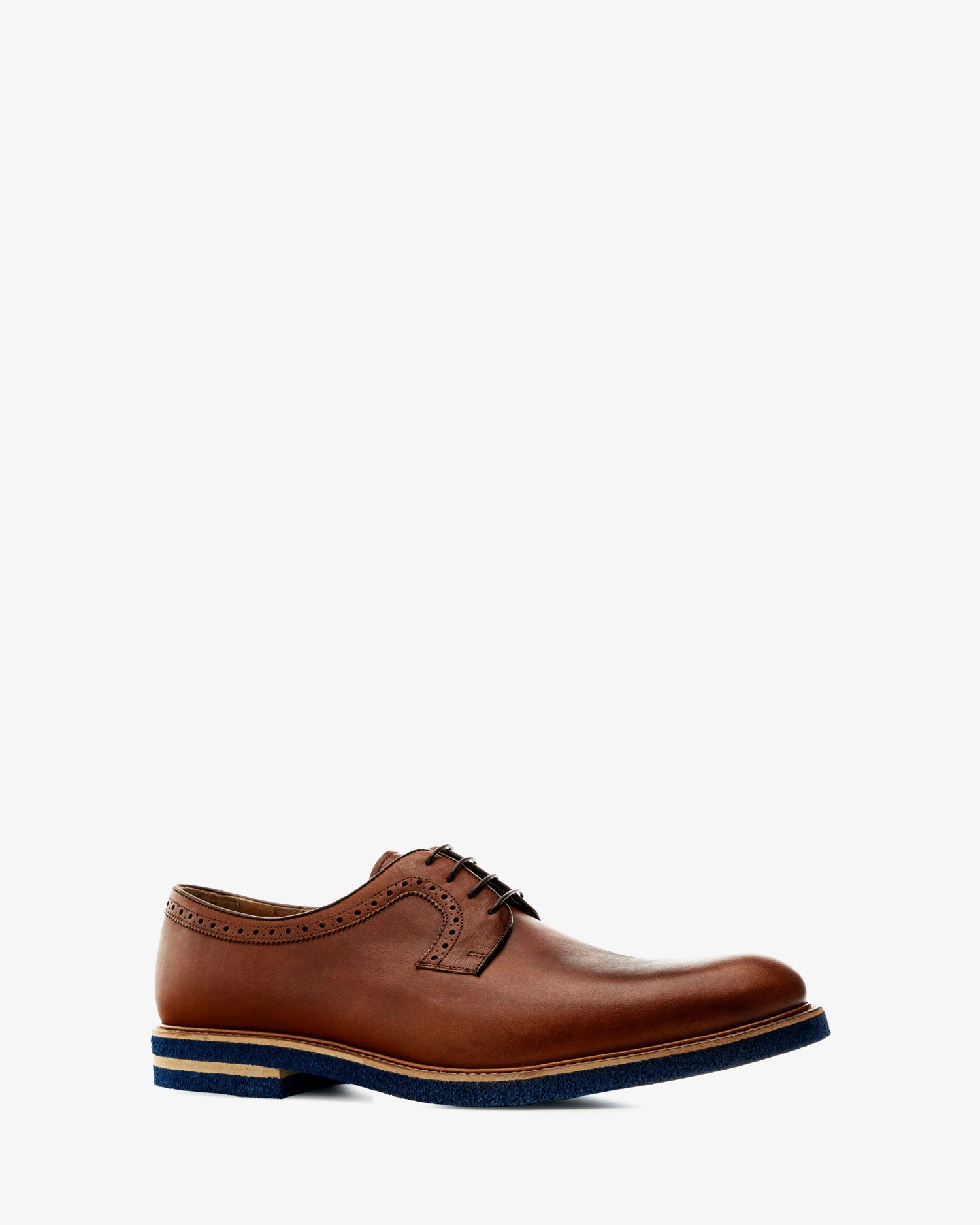 Zapato estilo oxford en cuero caoba
