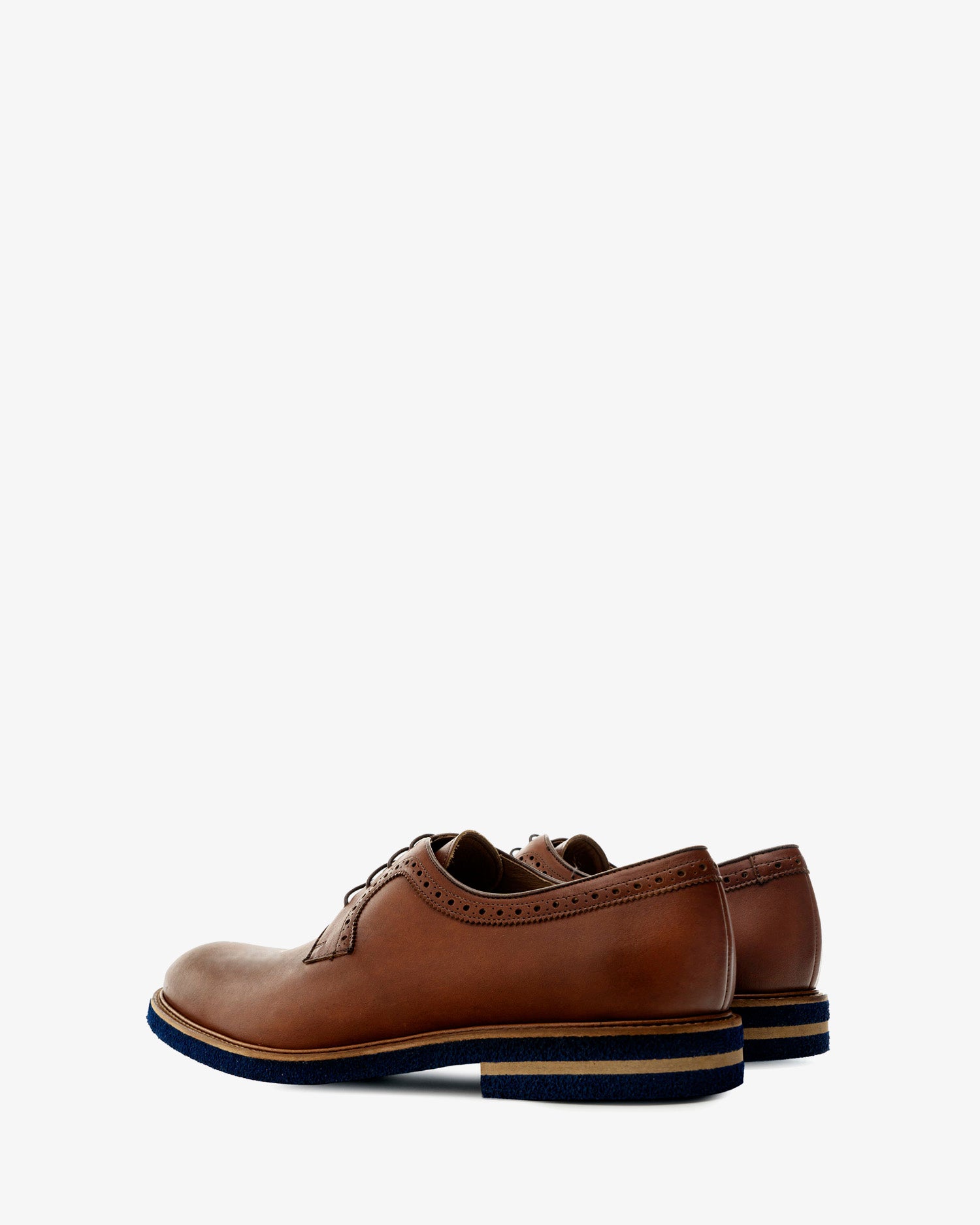 Zapato estilo oxford en cuero caoba