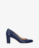 Heeled shoes in navy leather