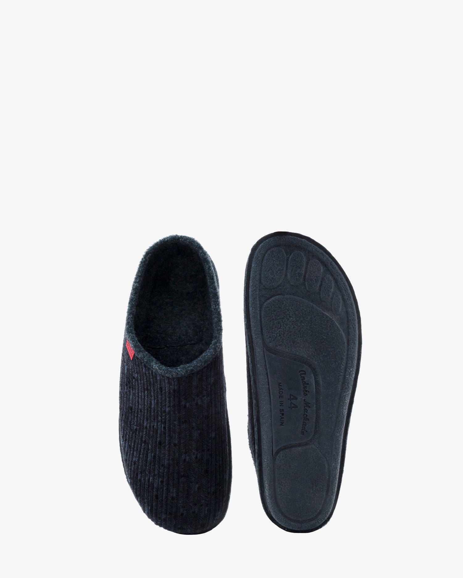 Zapatillas alpinas pana azul