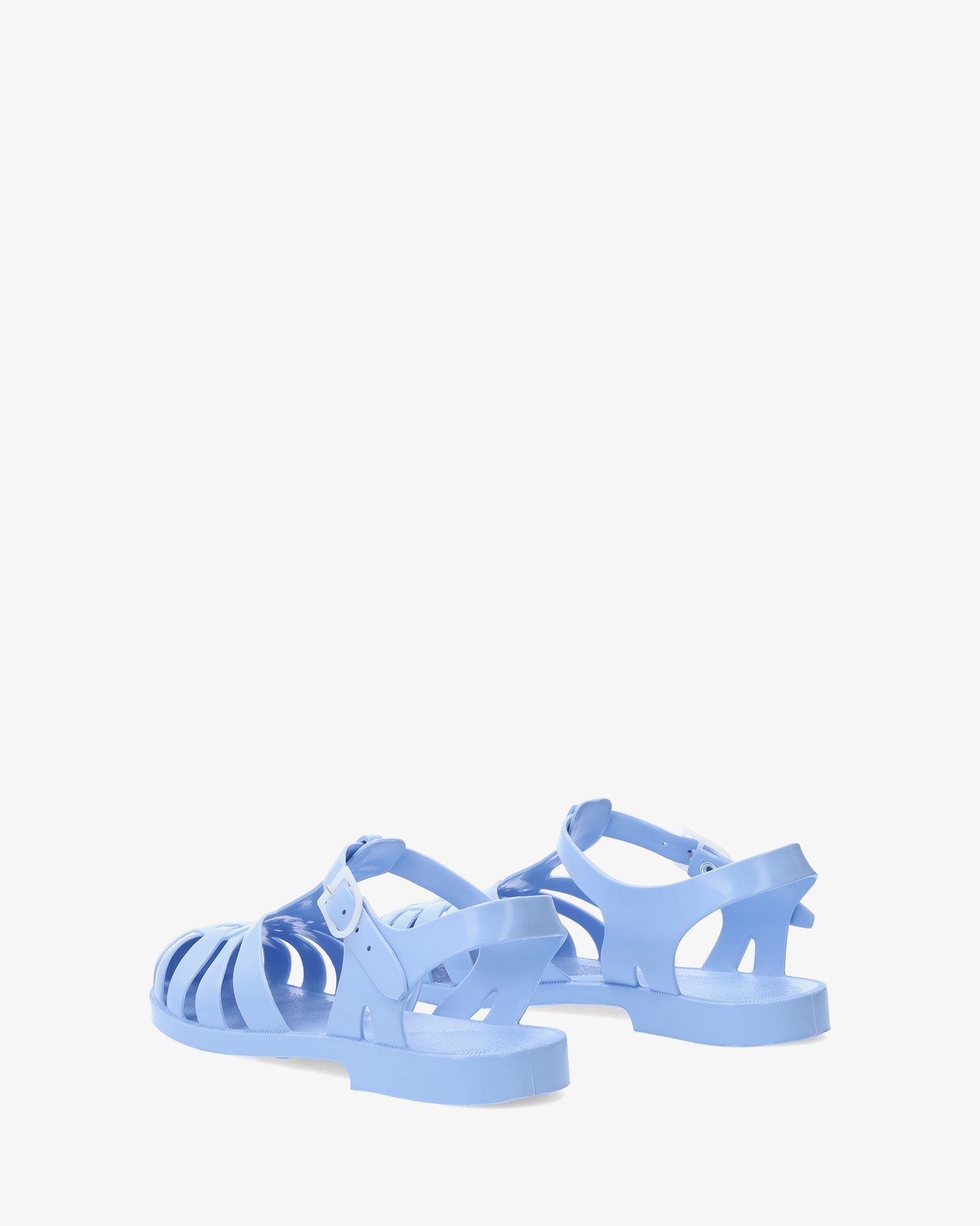 Sandalia cangrejera azul pastel