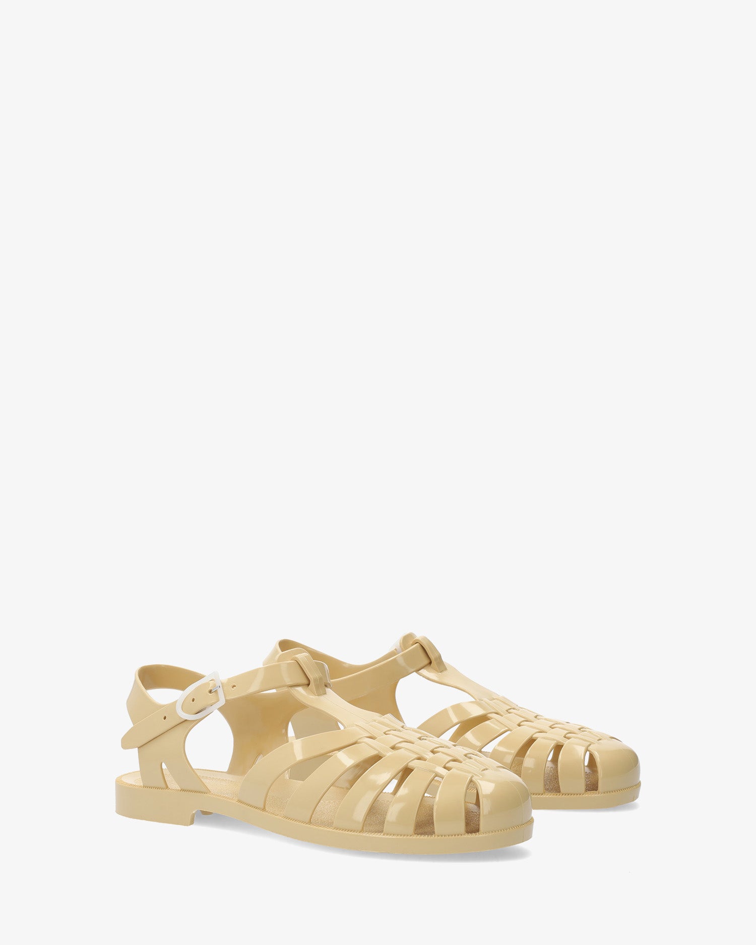 Sandalias cangrejeras beige