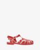 Sandalias cangrejeras granate