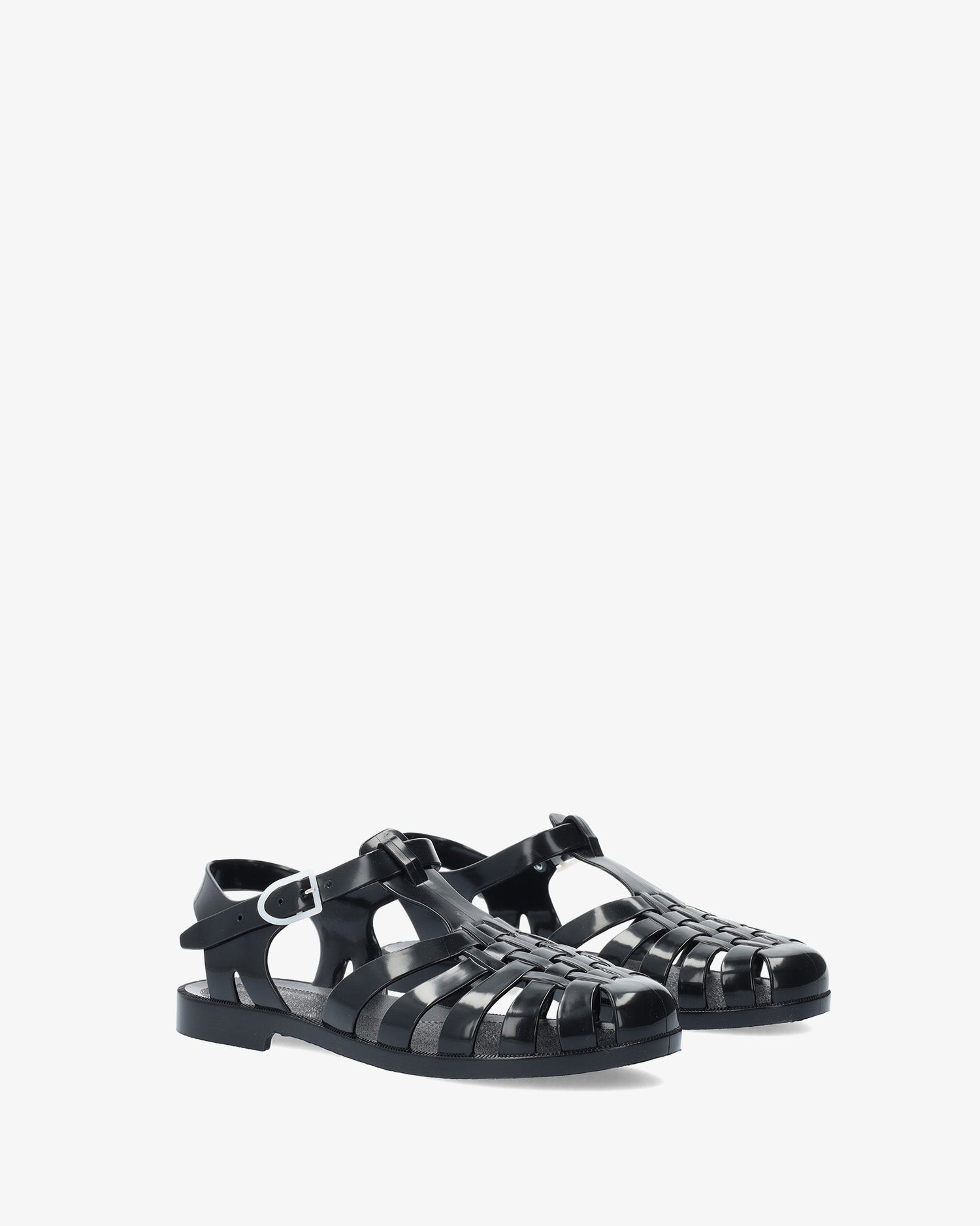 Black plastic water sandals – Andypola1