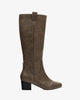 Mid-calf boots in siena faux leather