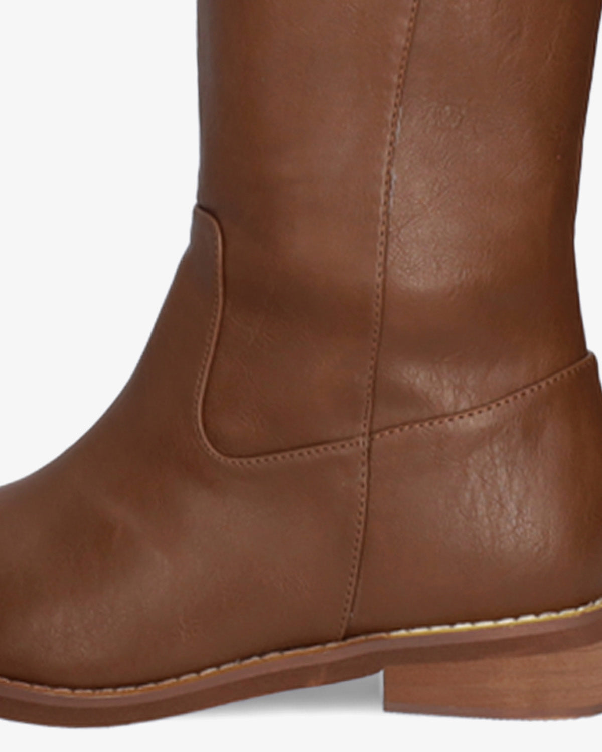 Bota plana en soft marron