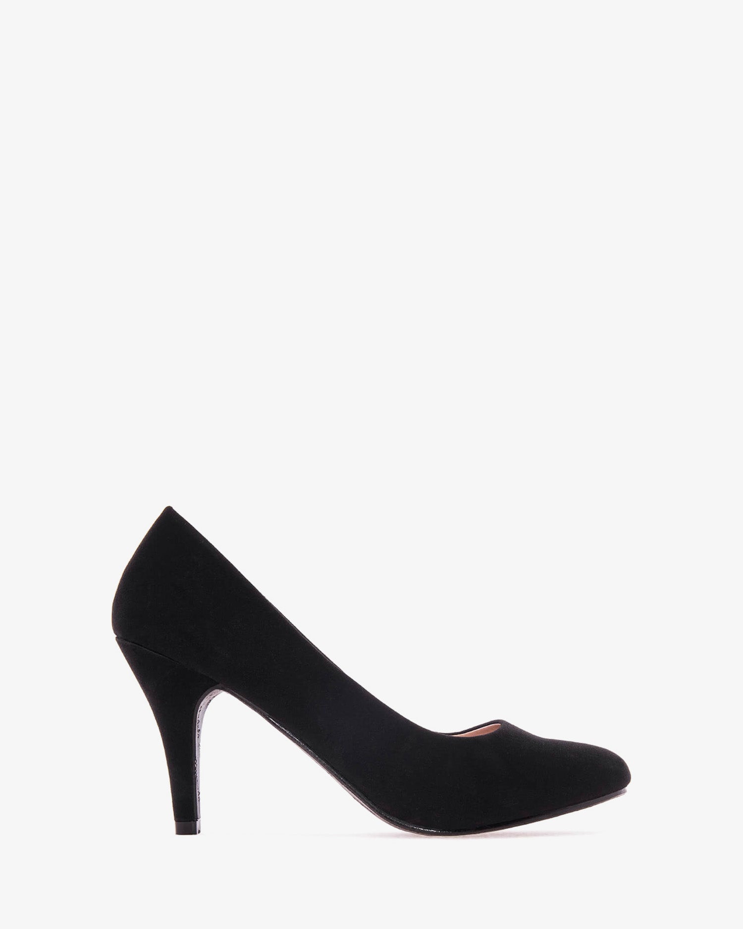 Scarpe décolleté retrò in similnabuk nero