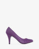 Scarpe décolleté retrò in soft viola