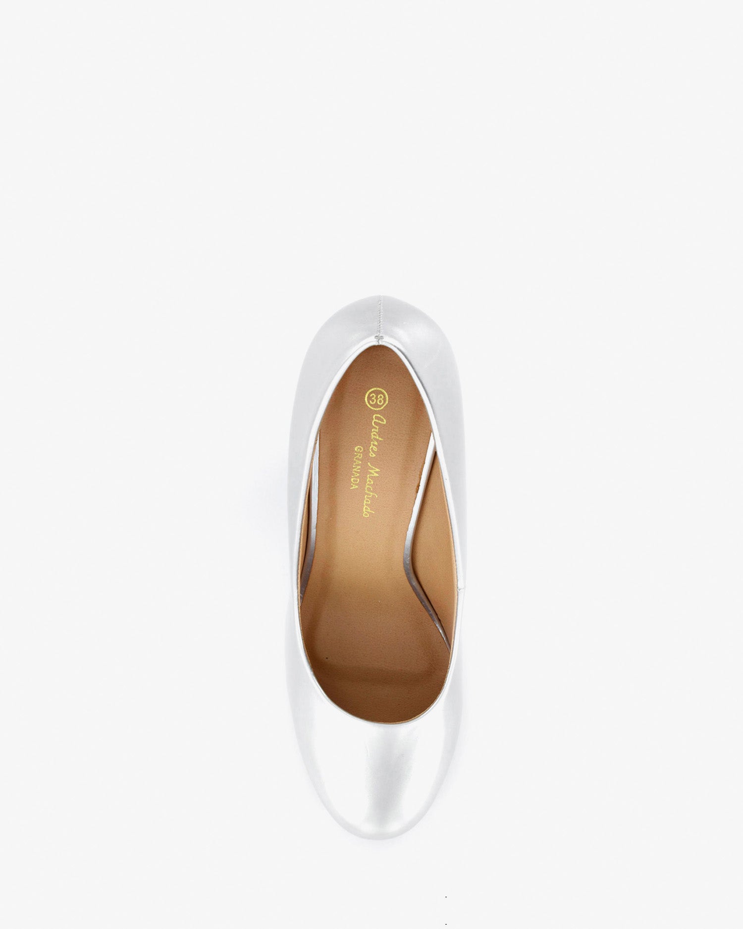 Escarpins classiques aspect cuir argent
