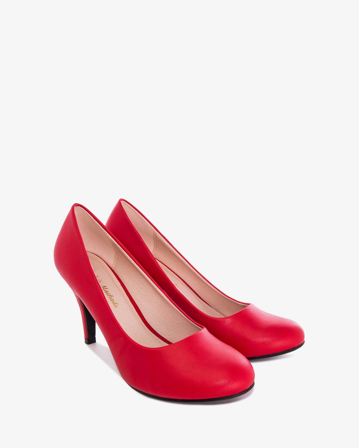 Buty salonowe retro w soft czerwone
