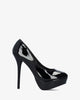 Schwarze lack high heels. 14 cm absatz