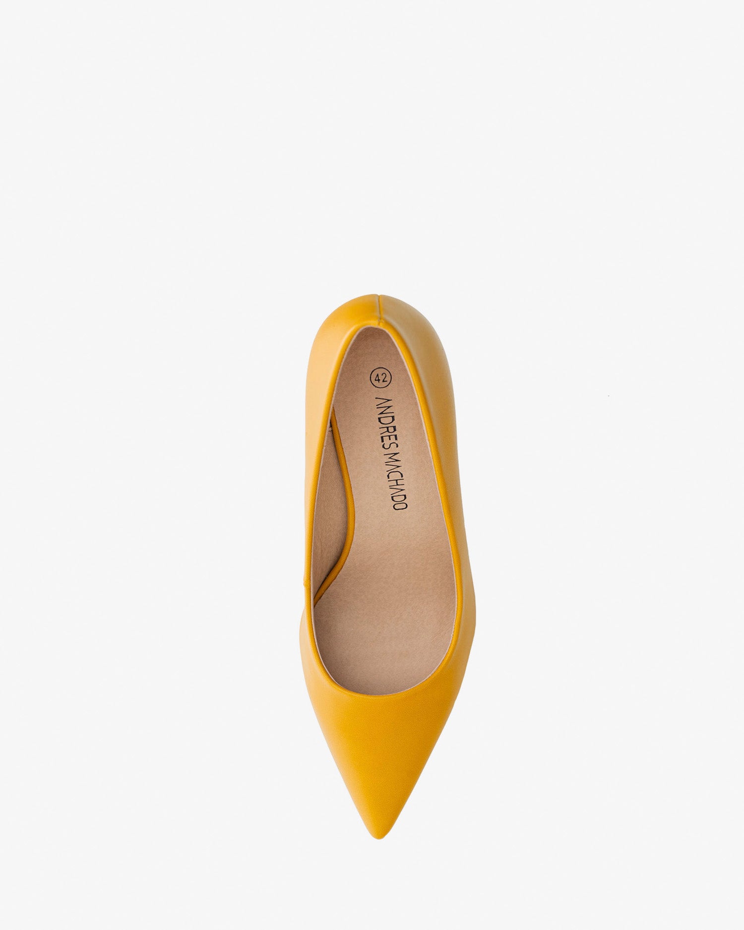Sapato de salto soft mostarda