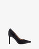 Stilettos in black faux leather