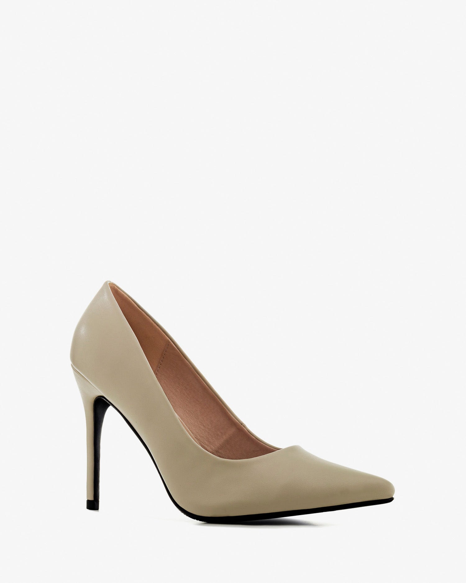 Highheels mit  extra breitem fußbett in soft beige