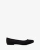 Classic ballerinas in black satin