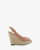 Chaussures compensées en soft saumon