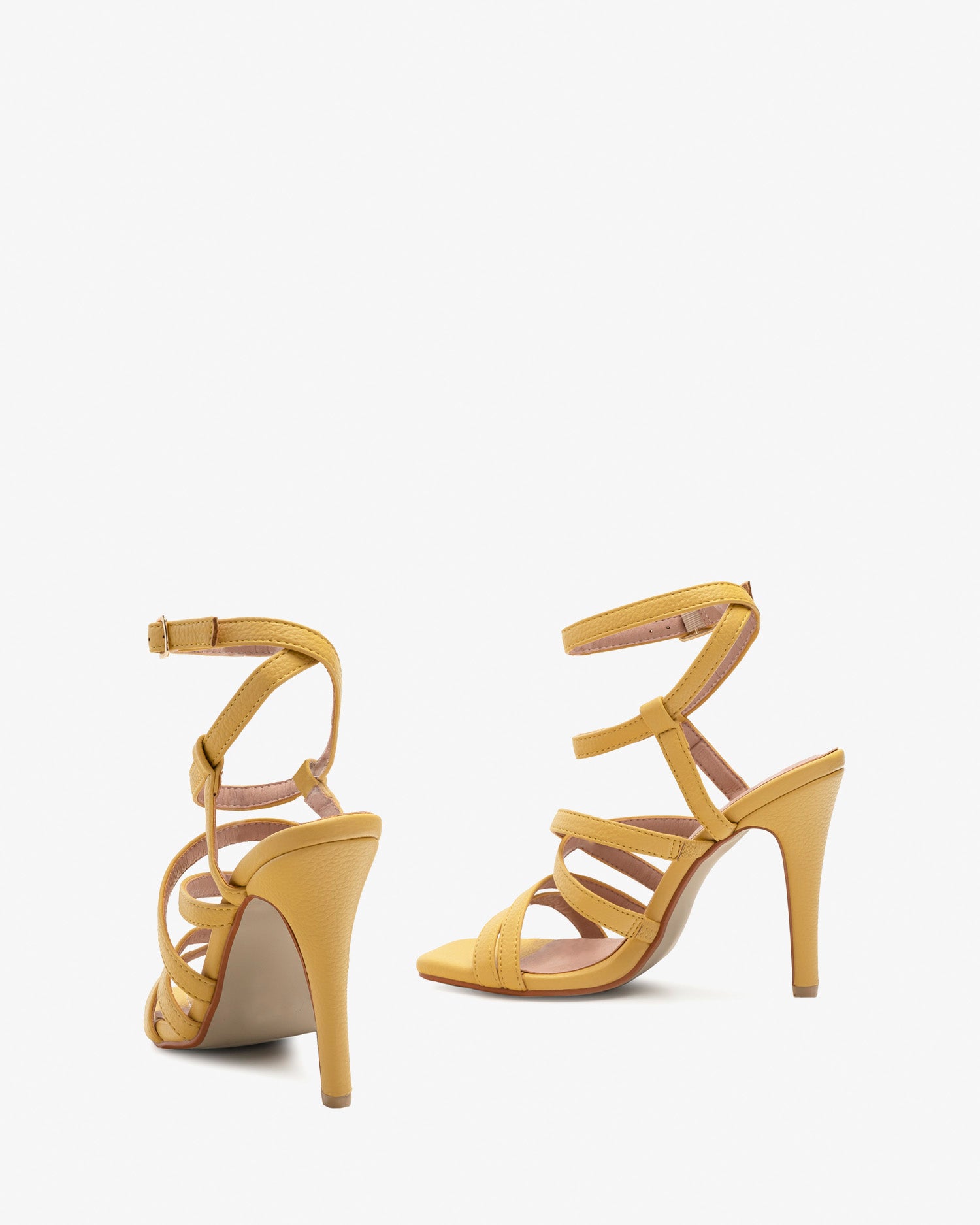Sandalo con cinturini in soft giallo
