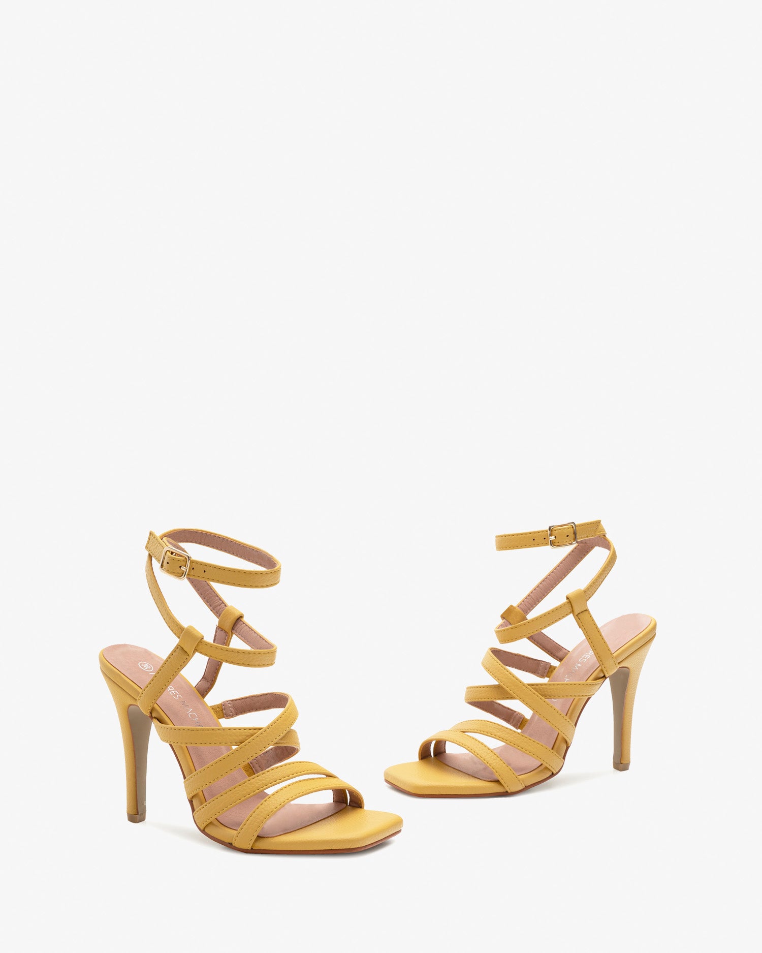 Sandalo con cinturini in soft giallo